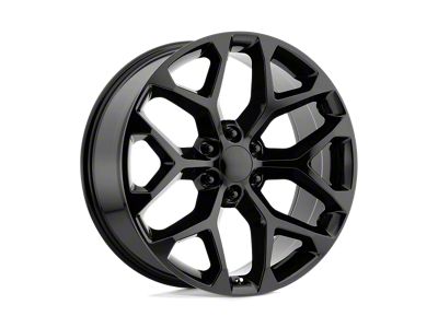 Moto Metal MO807 Gloss Black Machined 8-Lug Wheel; 22x10; -18mm Offset (20-25 Sierra 2500 HD)