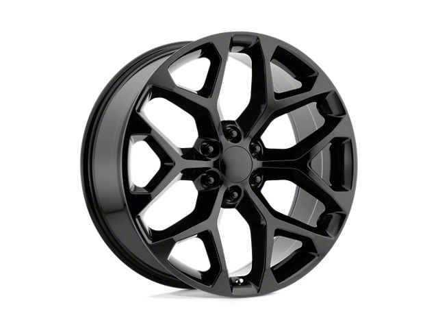 Moto Metal MO807 Gloss Black Machined 8-Lug Wheel; 22x10; -18mm Offset (20-24 Sierra 2500 HD)