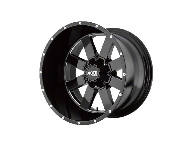 Moto Metal MO962 Gloss Black Milled 8-Lug Wheel; 18x10; -24mm Offset (20-24 Sierra 2500 HD)