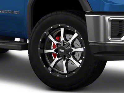 Moto Metal MO970 Gloss Black Machined 8-Lug Wheel; 20x10; 12mm Offset (20-25 Sierra 2500 HD)