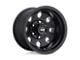 Moto Metal Hurricane Gloss Black Milled 8-Lug Wheel; Left Directional; 20x12; -44mm Offset (20-24 Sierra 3500 HD SRW)