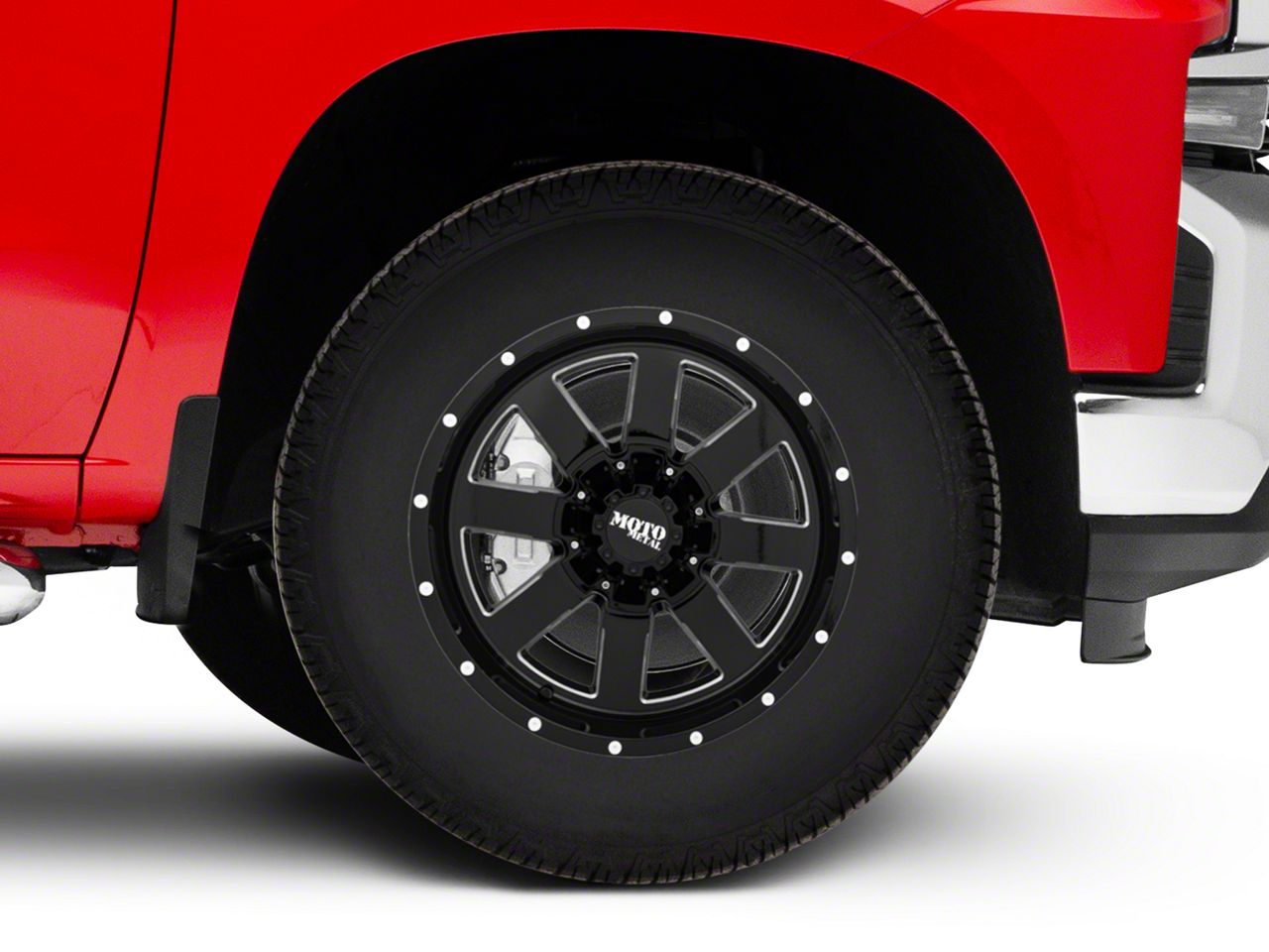 Silverado 1500 18x9 Moto Metal MO962 & 33in NITTO All-Terrain Ridge ...