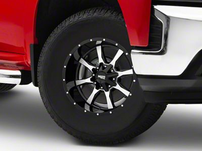 Moto Metal MO970 Gloss Black Machined 6-Lug Wheel; 16x8; 0mm Offset (19-25 Silverado 1500)