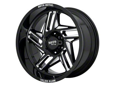 Moto Metal MO996 Ripsaw Gloss Black Milled 6-Lug Wheel; 20x12; -44mm Offset (19-25 Silverado 1500)