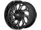 Moto Metal MO999 Gloss Black Milled 6-Lug Wheel; 22x12; -44mm Offset (19-24 Silverado 1500)