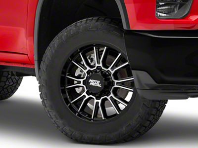 Moto Metal Legacy Gloss Black Machined 8-Lug Wheel; 20x9; 1mm Offset (20-25 Silverado 2500 HD)