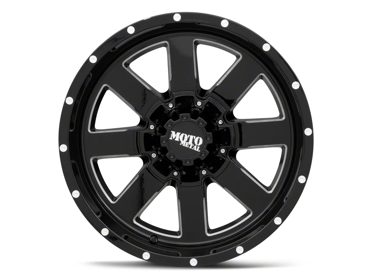 Moto Metal Silverado 2500 MO962 Gloss Black Milled 8-Lug Wheel