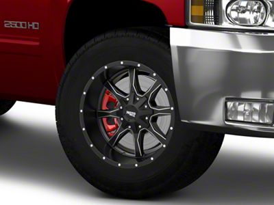 Moto Metal MO970 Semi Gloss Black Milled 8-Lug Wheel; 18x10; -24mm Offset (07-10 Silverado 2500 HD)
