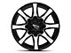 Moto Metal Spider Gloss Black Machined 8-Lug Wheel; 20x9; 0mm Offset (20-24 Silverado 2500 HD)