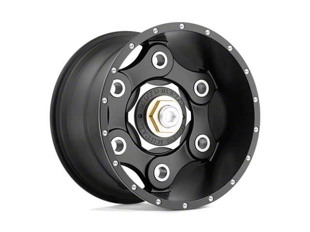 Moto Metal Link Satin Black 8-Lug Wheel; 22x10; -18mm Offset (07-10 Silverado 3500 HD SRW)