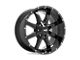 Moto Metal MO970 Gloss Black with Milled Lip 8-Lug Wheel; 18x10; -24mm Offset (20-24 Silverado 3500 HD SRW)