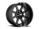 Moto Metal MO970 Gloss Black Milled 8-Lug Wheel; 18x9; 18mm Offset (07-10 Silverado 3500 HD SRW)