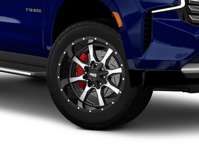 Moto Metal MO970 Gloss Black Machined 6-Lug Wheel; 20x10; -24mm Offset (21-24 Tahoe)