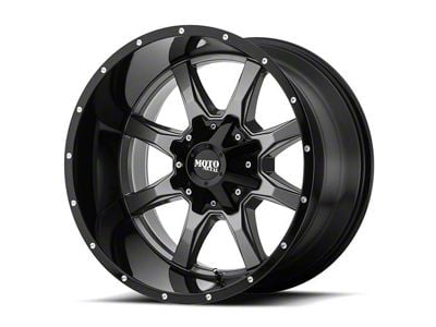 Moto Metal MO970 Gloss Gray with Gloss Black Lip 6-Lug Wheel; 20x10; -24mm Offset (21-24 Tahoe)