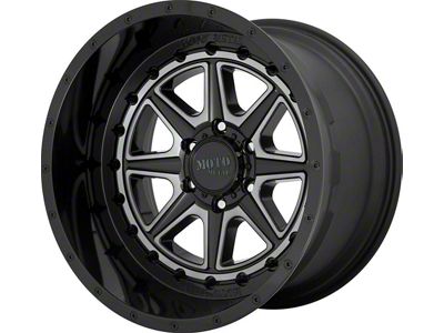 Moto Metal MO801 Phantom Gloss Black with Gray Tint 6-Lug Wheel; 20x12; -44mm Offset (21-25 Yukon)