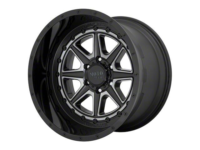 Moto Metal MO801 Phantom Gloss Black with Gray Tint 6-Lug Wheel; 20x10; -18mm Offset (21-24 Yukon)