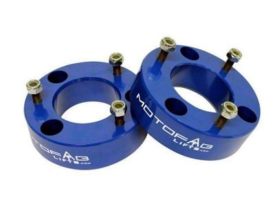 MotoFab 2.50-Inch Front Leveling Kit; Blue (07-24 Silverado 1500, Excluding Trail Boss & ZR2)