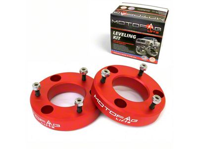 MotoFab 2-Inch Front Leveling Kit; Red (07-26 Tahoe)