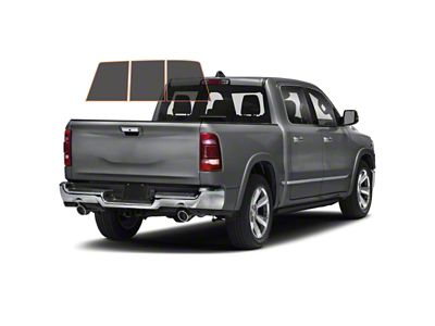 MotoShield Pro 3-Piece Rear Windshield Tint; 15% (09-18 RAM 1500 Crew Cab)