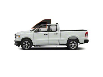 MotoShield Pro Front Driver/Passenger Window Tint; 25% (09-18 RAM 1500 Quad Cab)