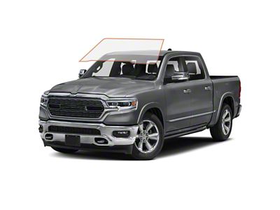 MotoShield Pro Front Windshield Tint; 50% (09-18 RAM 1500 Crew Cab)