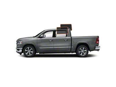 MotoShield Pro Rear Driver/Passenger Window Tint; 25% (09-18 RAM 1500 Crew Cab)