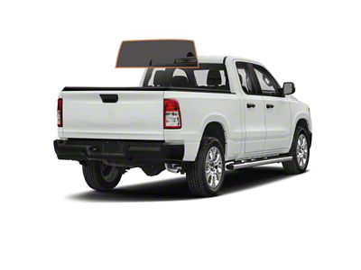 MotoShield Pro Solid Rear Windshield Tint; 15% (09-18 RAM 1500 Quad Cab)