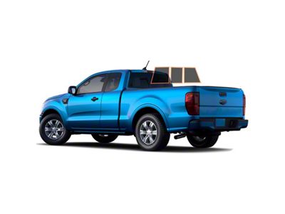 MotoShield Pro 3-Piece Rear Windshield Tint; 25% (19-23 Ranger SuperCab)