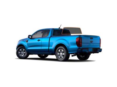 MotoShield Pro Solid Rear Windshield Tint; 15% (19-23 Ranger SuperCab)