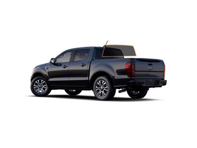 MotoShield Pro Solid Rear Windshield Tint; 5% (19-25 Ranger SuperCrew)