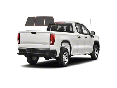 MotoShield Pro 3-Piece Rear Windshield Tint; 15% (14-18 Sierra 1500 Double Cab)