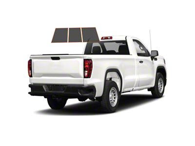 MotoShield Pro 3-Piece Rear Windshield Tint; 15% (14-18 Sierra 1500 Regular Cab)