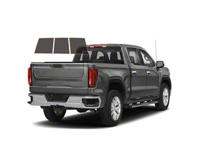 MotoShield Pro 3-Piece Rear Windshield Tint; 15% (19-24 Sierra 1500 Crew Cab)