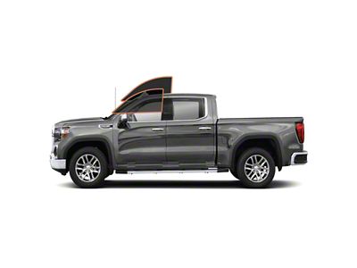 MotoShield Pro Front Driver/Passenger Window Tint; 15% (19-25 Sierra 1500 Crew Cab)