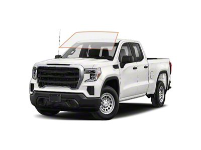 MotoShield Pro Front Windshield Tint; 50% (19-24 Sierra 1500 Double Cab)