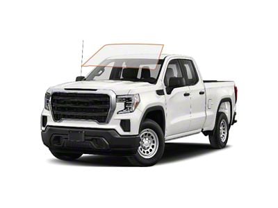 MotoShield Pro Front Windshield Tint; 70% (19-24 Sierra 1500 Double Cab)