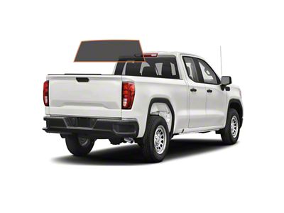 MotoShield Pro Solid Rear Windshield Tint; 15% (14-18 Sierra 1500 Double Cab)