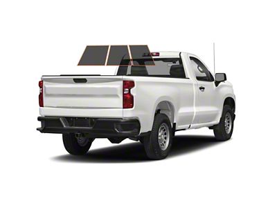 MotoShield Pro 3-Piece Rear Windshield Tint; 15% (14-18 Silverado 1500 Regular Cab)