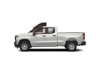 MotoShield Pro Front Driver/Passenger Window Tint; 15% (14-18 Silverado 1500 Double Cab)