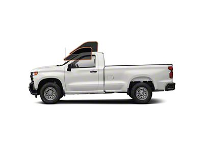 MotoShield Pro Front Driver/Passenger Window Tint; 15% (14-18 Silverado 1500 Regular Cab)