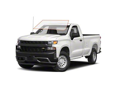 MotoShield Pro Front Windshield Tint; 50% (19-25 Silverado 1500 Regular Cab)