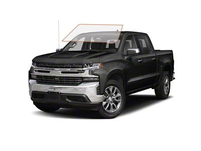 MotoShield Pro Front Windshield Tint; 70% (19-25 Silverado 1500 Crew Cab)