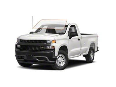 MotoShield Pro Front Windshield Tint; 70% (19-25 Silverado 1500 Regular Cab)