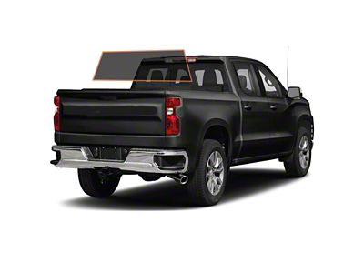 MotoShield Pro Solid Rear Windshield Tint; 15% (14-18 Silverado 1500 Crew Cab)