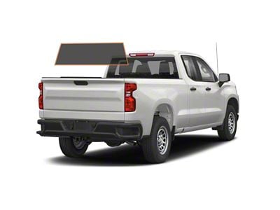 MotoShield Pro Solid Rear Windshield Tint; 15% (19-25 Silverado 1500 Double Cab)