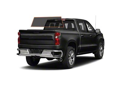 MotoShield Pro Solid Rear Windshield Tint; 5% (19-25 Silverado 1500 Crew Cab)
