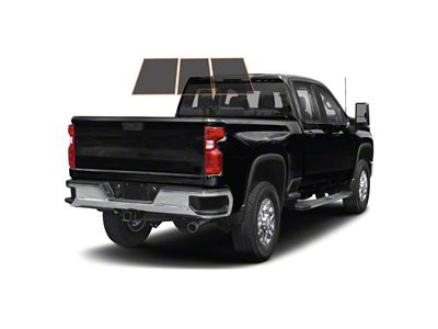 MotoShield Pro 3-Piece Rear Windshield Tint; 15% (15-19 Silverado 2500 HD Crew Cab)