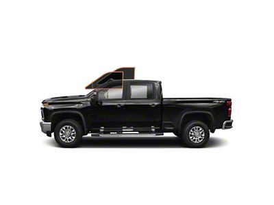 MotoShield Pro Front Driver/Passenger Window Tint; 15% (15-19 Silverado 2500 HD Crew Cab)