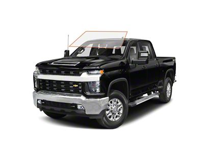 MotoShield Pro Front Windshield Tint; 50% (15-19 Silverado 2500 HD Crew Cab)