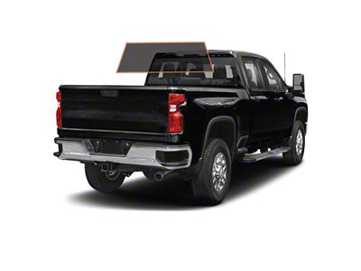 MotoShield Pro Solid Rear Windshield Tint; 25% (15-19 Silverado 2500 HD Crew Cab)